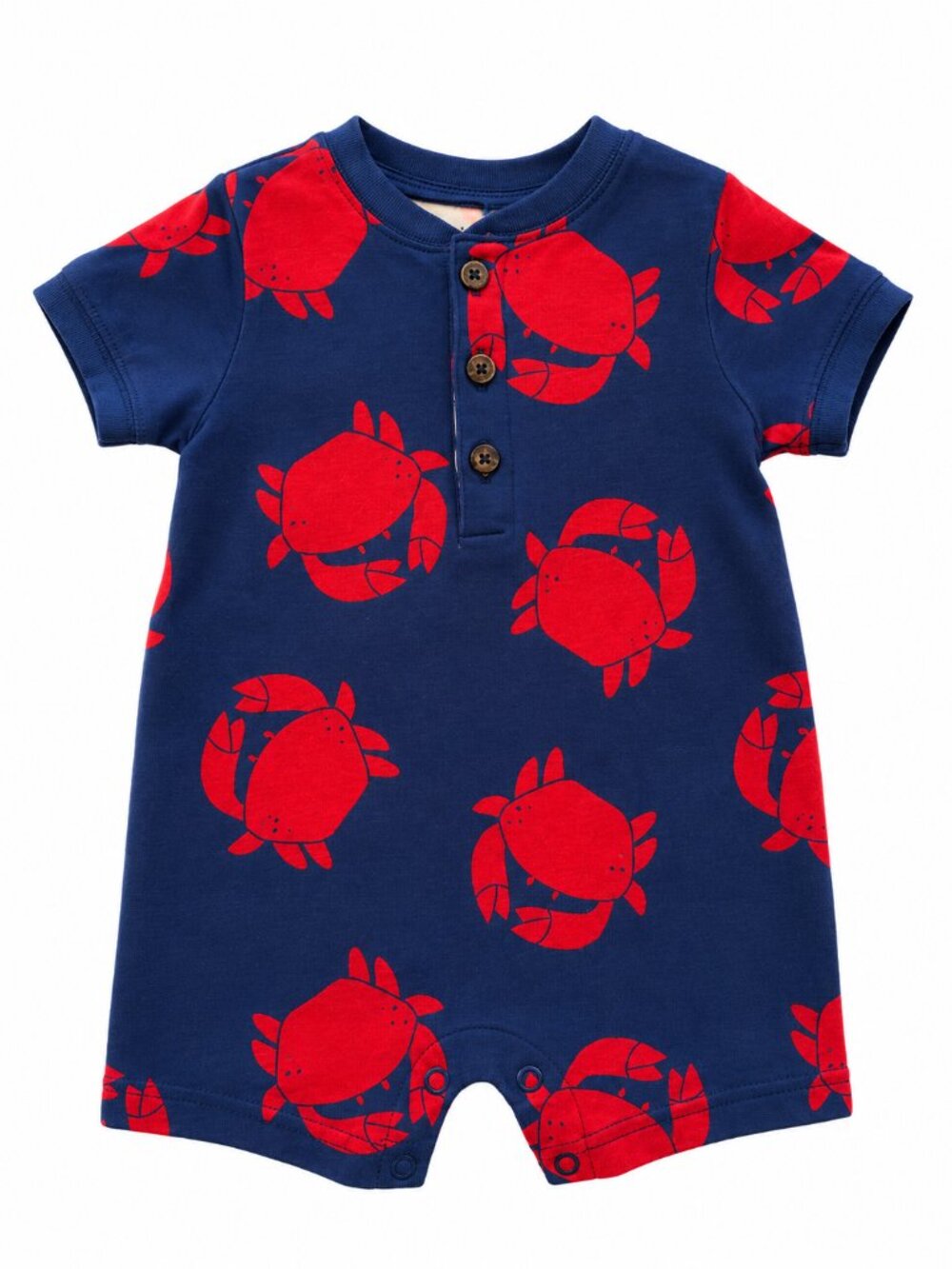 Carter’s Just One You Crab Romper Navy Red Baby Boy 3M 100% Cotton